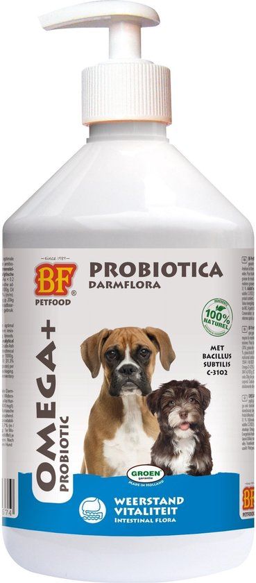 BIOFOOD Omega+ Probiotic - 500 ml - Voor Honden