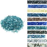 VEVOR Vuurglas 4,5 KG Glazen Steen 12,7MM Haardglas Glazen Stenen Vuurparel Aquablauw