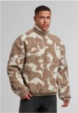 Urban Classics Oversized Pattern Teddy Troyer Sweater/trui Beige 3XL