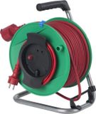AS Schwabe Kabelhaspel met rubberen kabel, 50 m, rood, 285 mm diameter