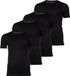 BOSS Onderhemd TShirtRN 2P Modern Zwart Heren XL Katoen/Elastaan (4 stuks)