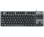 Logitech K835 TKL Mechanical Keyboard, Tenkeyless, Filaire, USB, Scandinave, Graphite, Gris