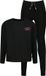 Vingino Widya Meisjes Pyjama Lange Mouw Panterprint Katoen Elastaan Deep Black 146/152