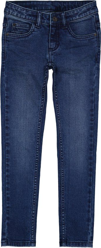LEVV Meiden Jeans Jill Blue Mid Vintage - Maat 128 - Katoen - Blauw