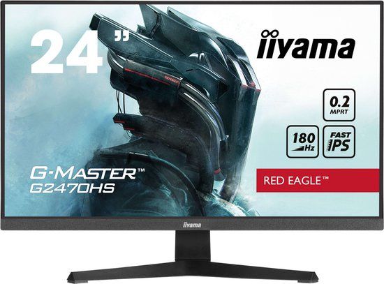 iiyama G-Master G2470HS-B1 Red Eagle - 24 inch - Full HD - IPS - 180 Hz