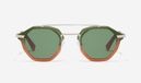 Hawkers Citybreak zonnebril Achthoekig Vert Orange Unisexe