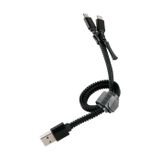 Muvit MLUSC0007 USB-kabel 0,35 m USB A 2 x Micro-USB B Zwart