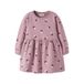NAME IT MINI midi sweatjurk met print - roze