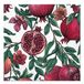 Homéa, Set van 20 papieren servetten, 3-laags, 33 x 33 cm, granaatappels