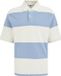 WE Fashion Heren loose fit polo met streepprint