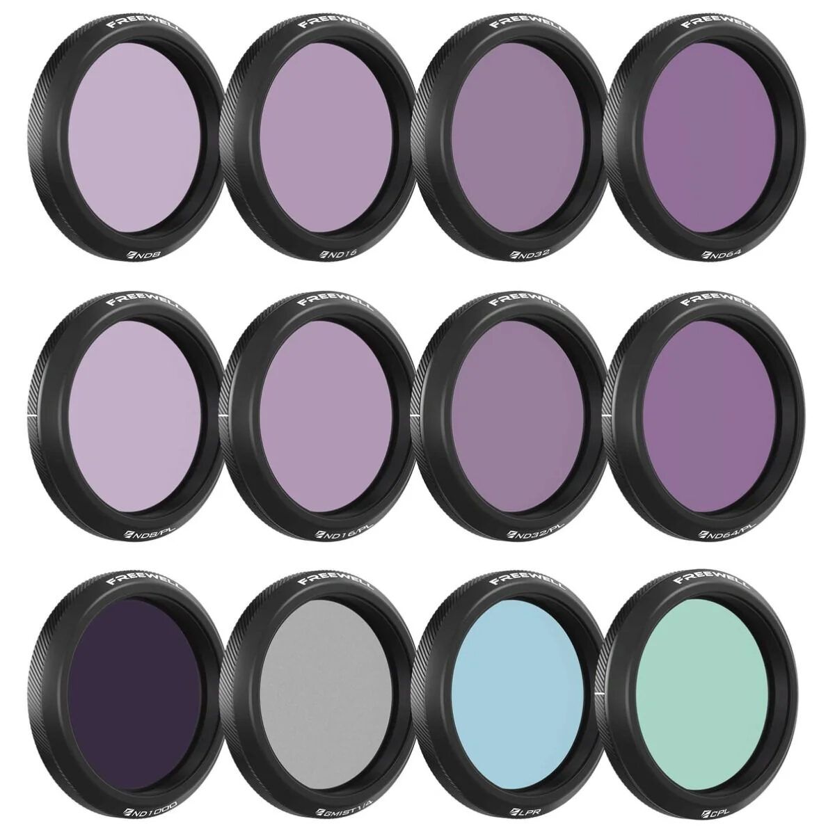 DJI Freewell Osmo Action 5 Pro Filters Mega Kit 12-Pack