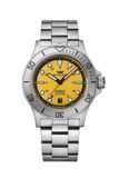 Glycine GL0534 - Combat Sub 42 Heren Polshorloge Staal Geel Saffierglas Automatisch 20 ATM