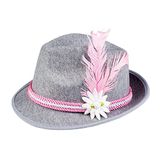 Boland - Volksfeesthoed, grijs-roze