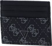 GUESS Mito Card Case Dark Grey Leather Card Holder