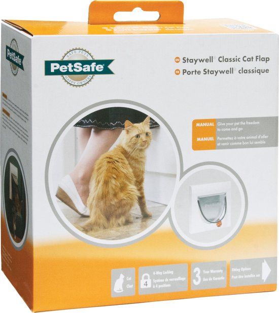 Staywell Petsafe 917 Classic Kattenluik - Wit - Ø 22.4 cm