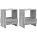 vidaXL Tijdschriftenrek - 2 stuks - Grijs - Sonoma - 35 x 30 x 45 cm