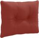 vidaXL Coussin de dossier PUTTEN 100% Polyester Rouge 60 x 40 x 10 cm