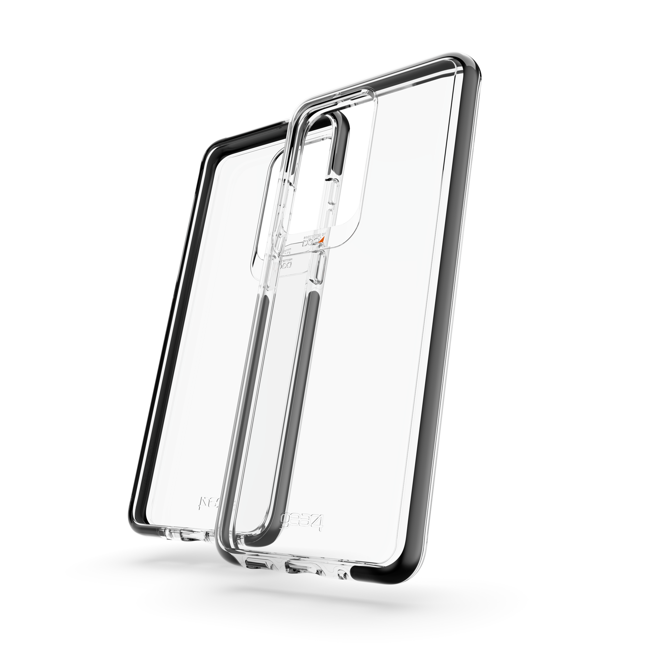 GEAR4 Piccadilly - Back Cover voor Samsung Galaxy S20 Ultra 5G - Zwart/Transparant