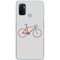 Oppo Bedrukt siliconen hoesje compatibel met Oppo A53S Bike color hipster