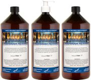Claudius Cosmetics B.V. Hammam Hairconditioner Herbal 1 liter met 1 witte pomp - set van 3 stuks