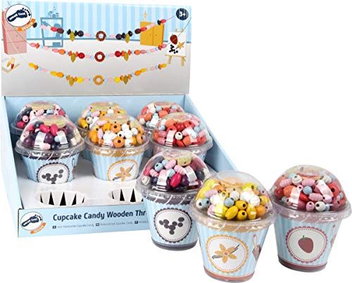 Small Foot 11248 houten kralen Cupcake Candy - meerkleurig speelgoed