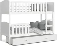 Viking Choice Stapelbed - 200x90cm - Wit - Inclusief Matrassen