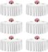 Vevor Ronde Tafelkleden 6 Stuks Wit Polyester 3352 mm