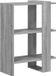 vidaXL Étagère - 2 niveaux - 52 x 25 x 71,5 cm - Bois traité - Gris Sonoma
