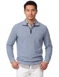 CASA MODA comfort fit sweat schipperstrui - blauw - wit