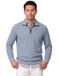 CASA MODA comfort fit sweat schipperstrui - blauw - wit