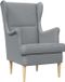 vidaXL Fauteuil Lichtgrijs Stof