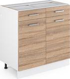Vicco R-Line Keukenonderkast – 80 cm Sonoma/Wit