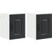 Armoire de cuisine Kalmar 2 pcs noir 30 x 31 x 40 cm