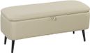 Homcom Opbergpoef Beige 101x38,5x44,5cm Polyester