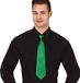 Fiestas Guirca Carnaval verkleed stropdas - groen - polyester - volwassenen/unisex