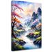 Image sur toile Pagode Japonaise Paysage Pastel 20x30