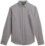 Superdry Slim Oxford Button Down Overhemd Dames Blue/Yellow Stripe