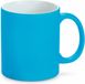 Merkloos / Sans marque Luxe krijt koffiemok/beker - blauw - keramiek - met krijt te beschrijven - 350 ml - Eigen naam