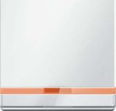 Hager Q.1 – knop met lens met Rotulo wit Polar