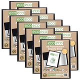 eco-eco A5 50% gerecycled 60 Pocket Presentatie Display Boek Map (Pack van 12)