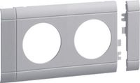 Hager Tehalit Afdekplaat install.-comp. wandgoot Lichtgrijs 15.20 cm 2-voudig frame IP20