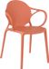 Mica Decorations Nebraska Garden Chair - 56x56.5x80 cm - Polypropylene - Salmon
