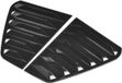 Allecto Zijruit lamellen Vent Scoop Shades Cover Trim voor Auto R Mk7 / Mk7.5 2013-2020 (Noir Brillant)