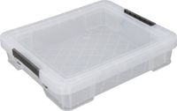 Whitefurze Opbergbox - 9 liter - Transparant - 43 x 36 x 8 cm