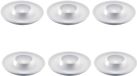 Westmark 6 eierdopjes, rond, stapelbaar, ø 10 cm, hoogwaardig kunststof, Punto, wit