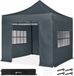 VONROC Easy-Up Partytent – 3x3 m - Grijs