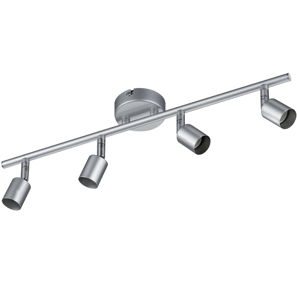 BES LED LED Plafondspot - Trion Pamo - GU10 Fitting - 4-lichts - Rechthoek - Mat Titaan - Aluminium