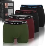 Top Secret Serie Heren Boxers Katoen 4-Pack Maat XXL