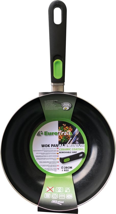 EuroTrail Eurotrail Wokpan Ã˜ 28cm - Zwart