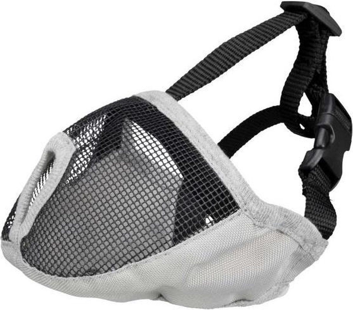 TRIXIE Muilkorf voor rassen met platte neus polyester | S Grijs